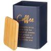 Емкость для сыпучих продуктов agness "navy style"  "кофе"  1,1 л 10*10*14 см цвет: ночной синий-790-306