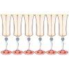 Набор бокалов для шампанского из 6 штук 190мл "grace amber"-326-110