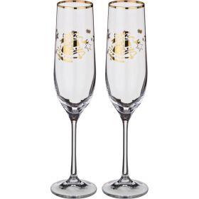 Набор бокалов для шампанского из 2 шт. 190 мл. высота=24 см. (кор=1набор.)-674-272