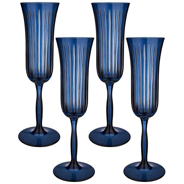 Набор бокалов из 4 штук "sicilia" blue 175mл-312-109