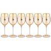 Набор бокалов для вина из 6 штук 380мл "amalfi ambra oro"-326-086