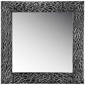 Зеркало в раме черный с серебром (60*60 45*45)-541-779