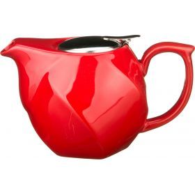 Заварочный чайник 750 мл.красный (кор=16шт.)-470-186