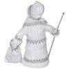 Кукла дед мороз серебряный высота=40 см в упаковке-140-316