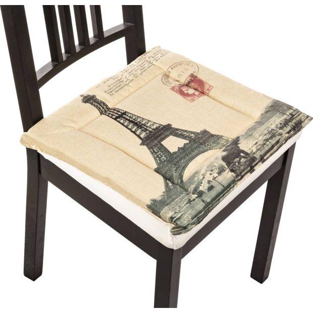 Сиденье для стула "париж", 40*40 см, 100% полиэстер (кор=50шт.)-847-040