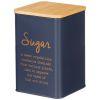Емкость для сыпучих продуктов agness "navy style"  "сахар" 1,1 л 10*10*14 см цвет: ночной синий-790-308