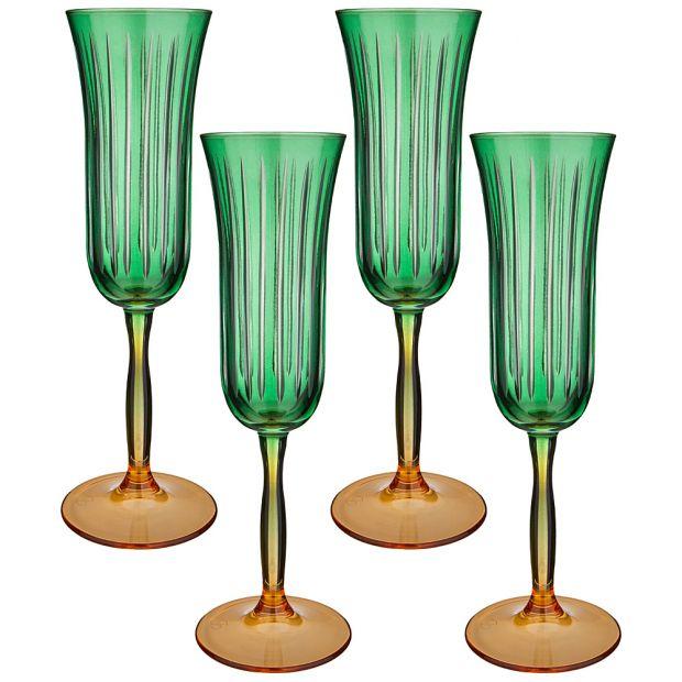 Набор бокалов из 4 штук "sicilia" green 175mл-312-106