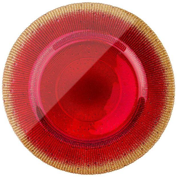 Тарелка "glamour red" 21см-339-247