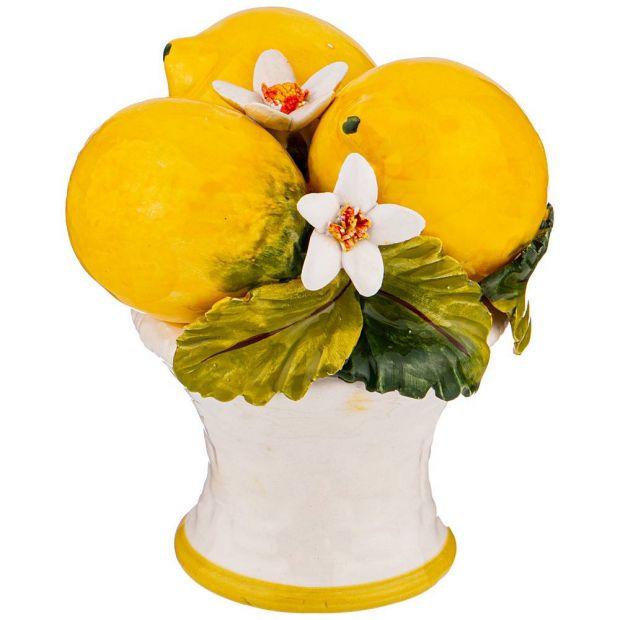 Изделие художественно-декоративное "лимоны"  высота 20 см-335-382