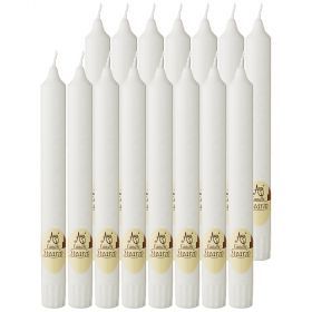 Набор стеариновых свечей из 16 шт. eco white высота 20 см-348-775