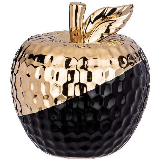 Фигурка яблоко коллекция "black & gold" 14*14*15 см-411-138
