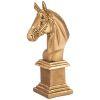 Фигурка декоративная "голова лошади" н-33 l-10см цвет: бронза с позолотой-169-835
