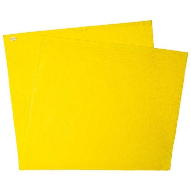 Полотенце махровое с бордюром 90х160см, в упаковкеке, 100% хб, пл 450 г/м2 , жёлтый-850-100-7