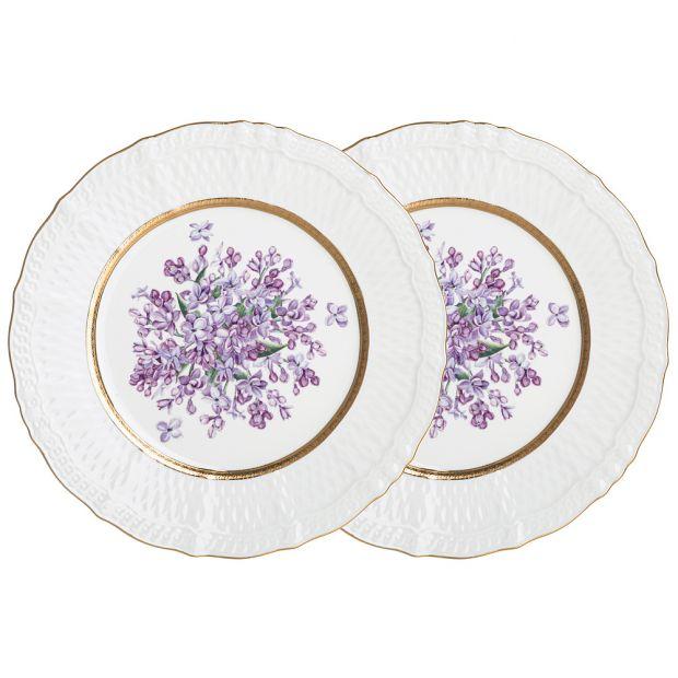Набор тарелок закусочных lefard "lilac" 2 шт. 20,5 см (кор=24наб.)-760-759