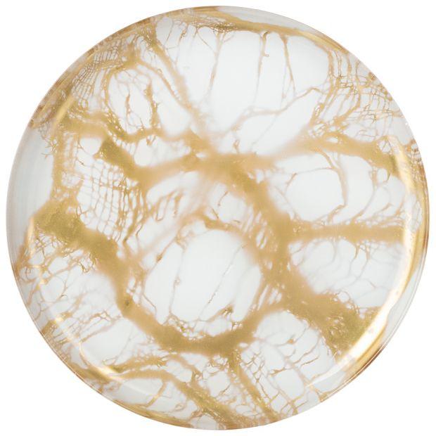 Тарелка обеденная "white marble" диаметр 28 см, высота 2 cм-332-030