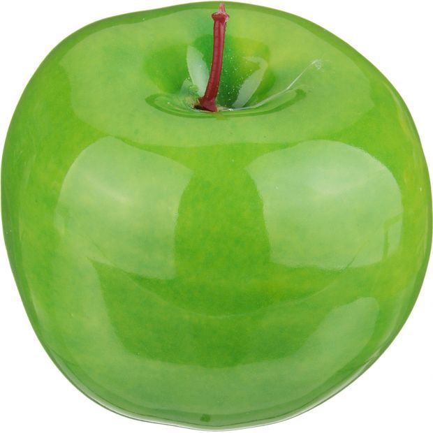 Изделие декоративное "зеленое яблоко" высота=9 см без упаковки-335-255