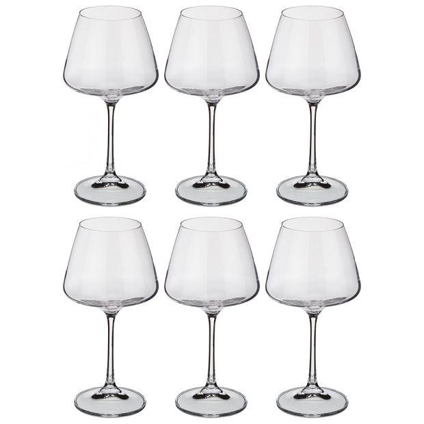 Набор бокалов для вина из 6 шт. "naomi / corvus" 350 мл. высота=19 см.-669-155