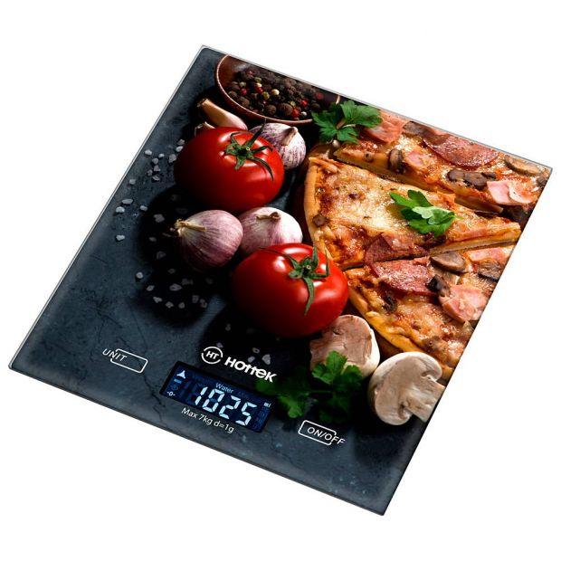 Весы кухонные "пицца" hottek ht-962-025 18*20см, макс.вес 7кг-962-025