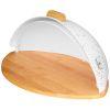 Хлебница agness деревянная с пластиковой крышкой-938-070