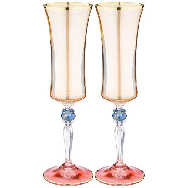 Набор бокалов для шампанского из 2 штук 190мл "grace amber"-326-112