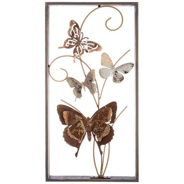 Панно настенное коллекция "бабочки" 29,8*59,7*5,1 см (кор=6шт.)-680-126