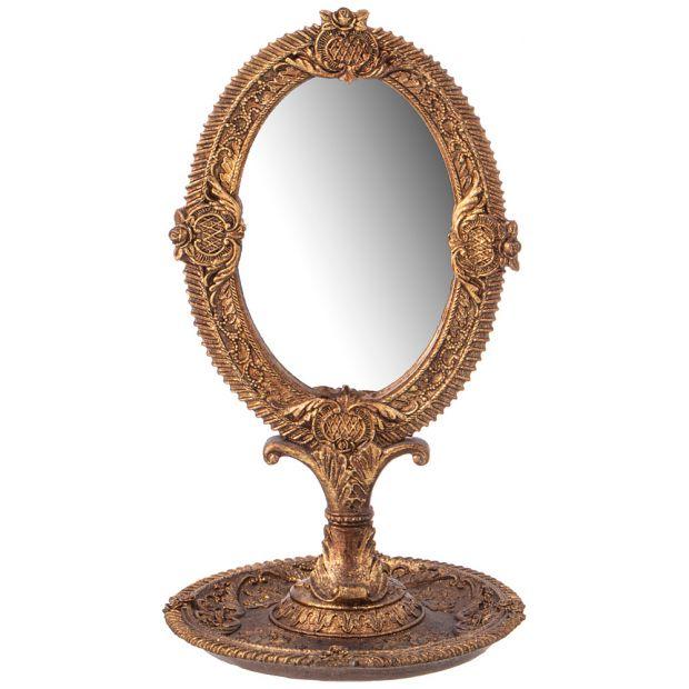 Зеркало настольное коллекция "рококо", 15*15*26cm-504-362