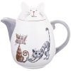 Заварочный чайник "озорные коты" 1000 мл 19,5*12,5*17,6 см (кор=18шт.)-188-156
