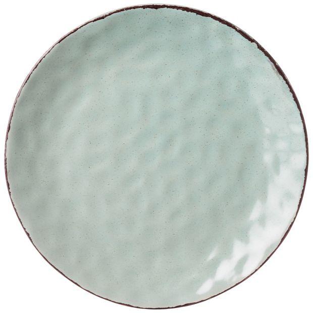 Тарелка десертная 19 см коллекция "отражение" цвет:зеленая мята мал=6шт, мин. партия-191-186