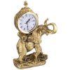 Часы "слон" высота 32 см цвет: бронза с позолотой-169-381