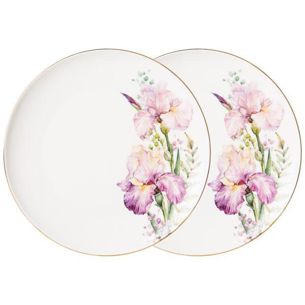 Набор тарелок обеденных lefard "irises" 2 шт. 25,5 см (кор=16наб.)-590-497