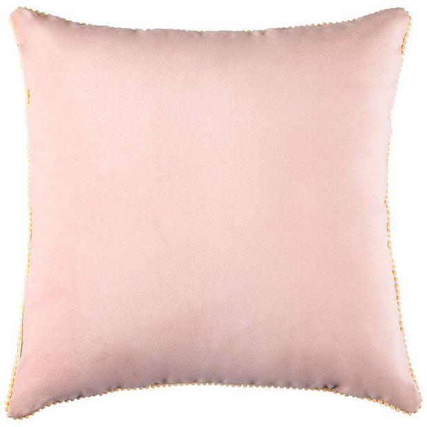 Подушка декоративная "фьюжен",45х45см,розовая,100%пэ вышивка-850-827-64