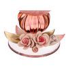Блюдо на ножке white crystal"rosa guisy small"-647-778