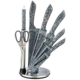 Набор ножей agness с ножницами и мусатом на пластиковой подставке, 8 предметов-911-673