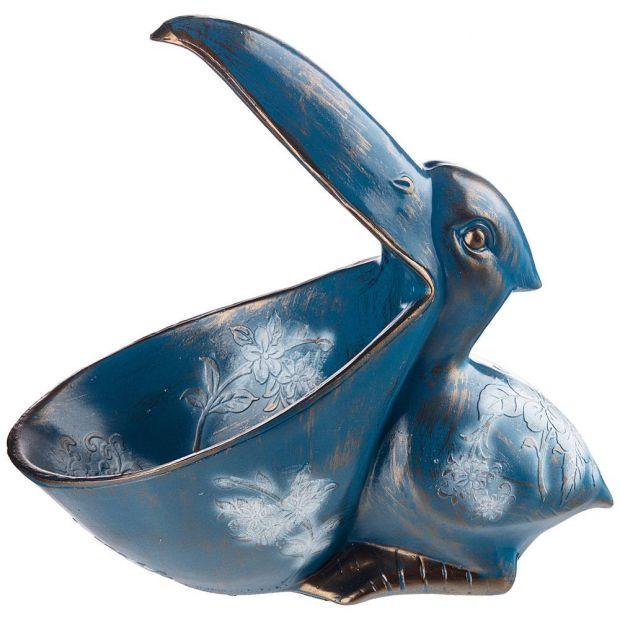 Шкатулка декоративная для мелочей "пеликан" 28*27 см-169-242