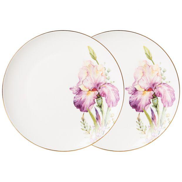 Набор тарелок закусочных lefard "irises" 2 шт. 20 см (кор=24наб.)-590-498