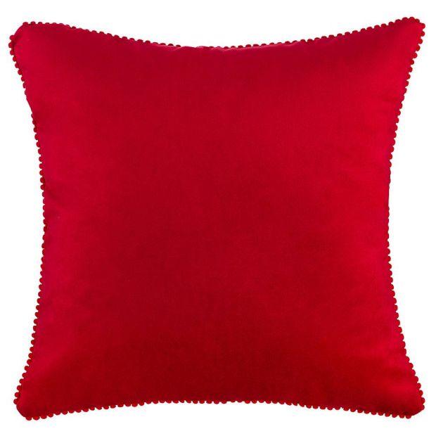 Подушка декоративная "фьюжен",40х40см,красный,100%пэ-850-827-57