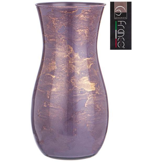 Ваза claudia "golden marble lavender" высота 26см-316-1604-1