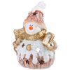 Фигурка декоративная "снеговик с конфетой" с подсветкой 16*22 см-169-202