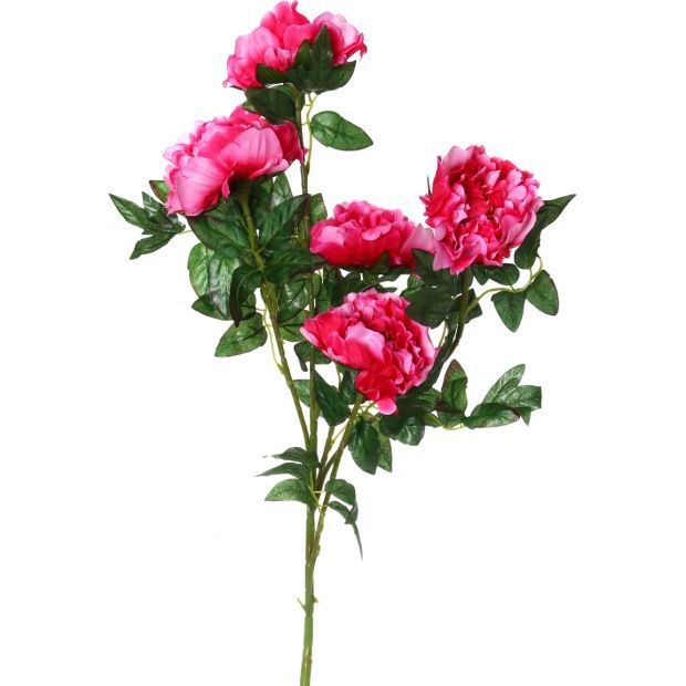 Цветок искусственный "пион" длина=100 см (кор=144шт.)-23-232