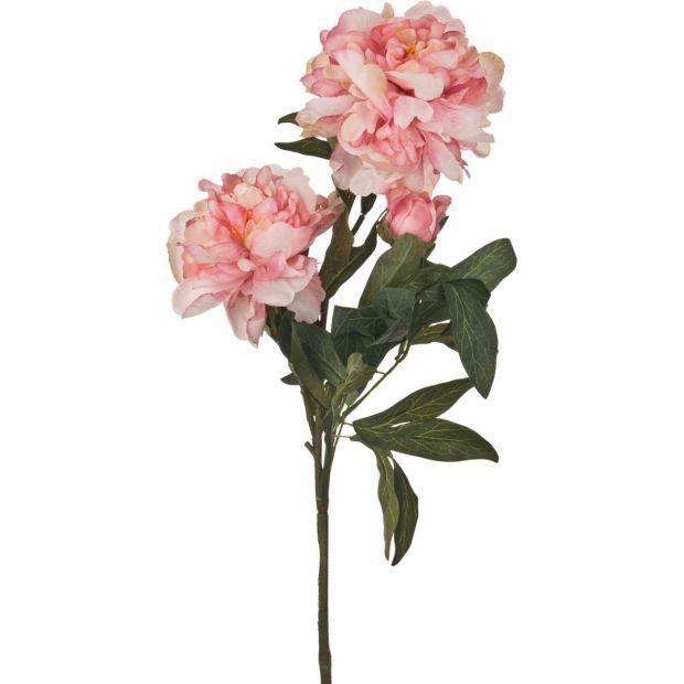 Цветок искусственный "пион" длина=90 см (мал=24шт./кор=144шт.)-23-573
