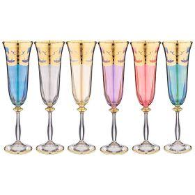 Набор бокалов для шампанского из 6 штук 190мл 