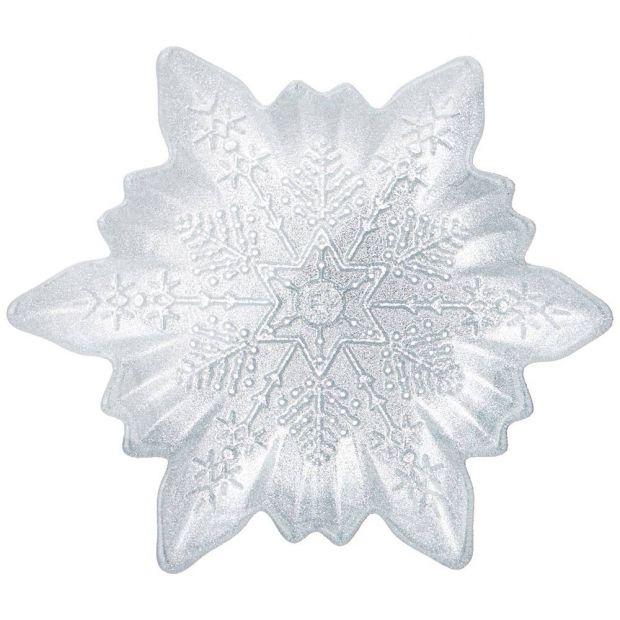 Блюдо "snow cristal" silver  20см-339-282