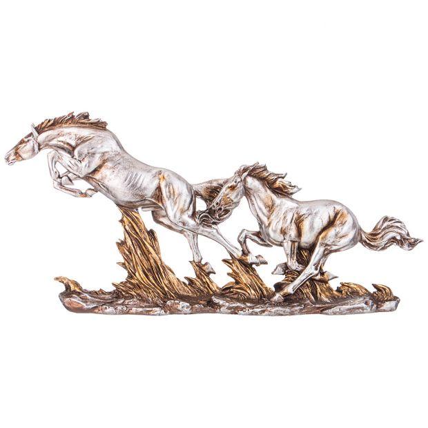 Фигурка декоративная "лошади" 45,5х8,1х21,1см-146-1861