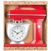 Часы настенные кварцевые "chef kitchen" 39 см цвет:красный (кор=6шт.)-220-360