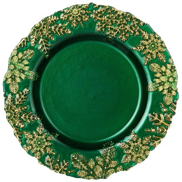 Тарелка "celebration green" 22 см-336-169