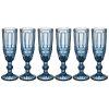 Набор бокалов для шампанского "серпентина" из 6шт. 150мл. серия "muza color" высота=20 см (кор=4наб.-781-100