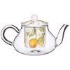 Чайник стеклянный с ситом lefard "прованс лимоны" 500 мл  (кор=18шт.)-104-842