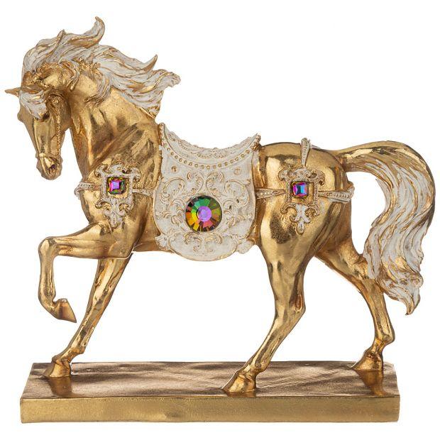 Фигурка декоративная "лошадь" 30,5х9,5х28,1см-146-1855