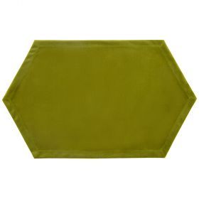 Дорожка на стол для дизайна , вилюр, зелёный.200-850-005-13
