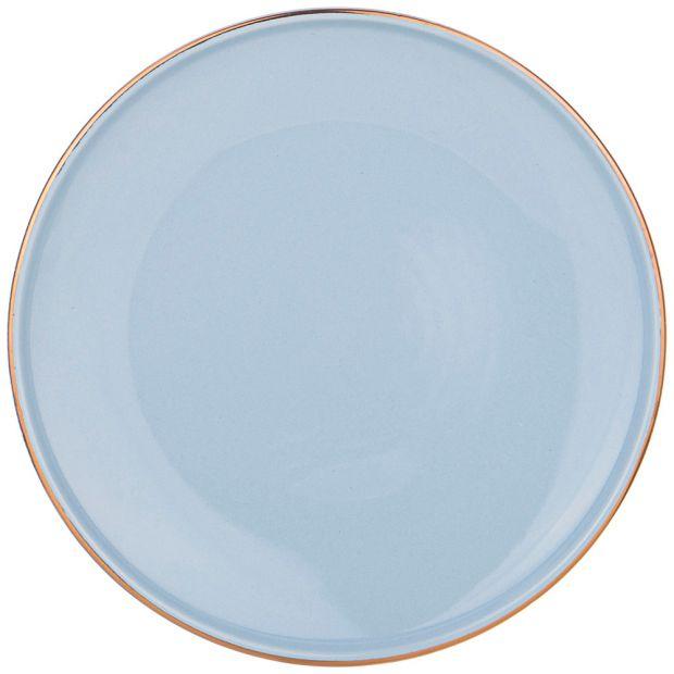 Тарелка закусочная bronco "solo" 20,5 см бледно-голубая (мал.уп.=4шт./кор=32шт.)-577-160